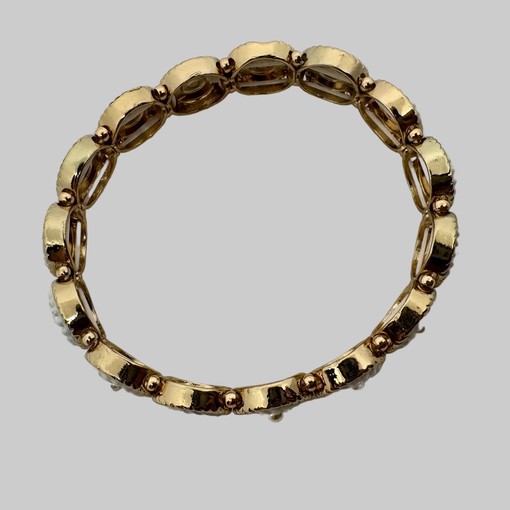 Neutral Earth Tone Beaded Stretch Bracelet Stack – 6 Piece Set
