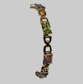 Hada Color Block Link Bracelet with Extender – 18K Gold Plated