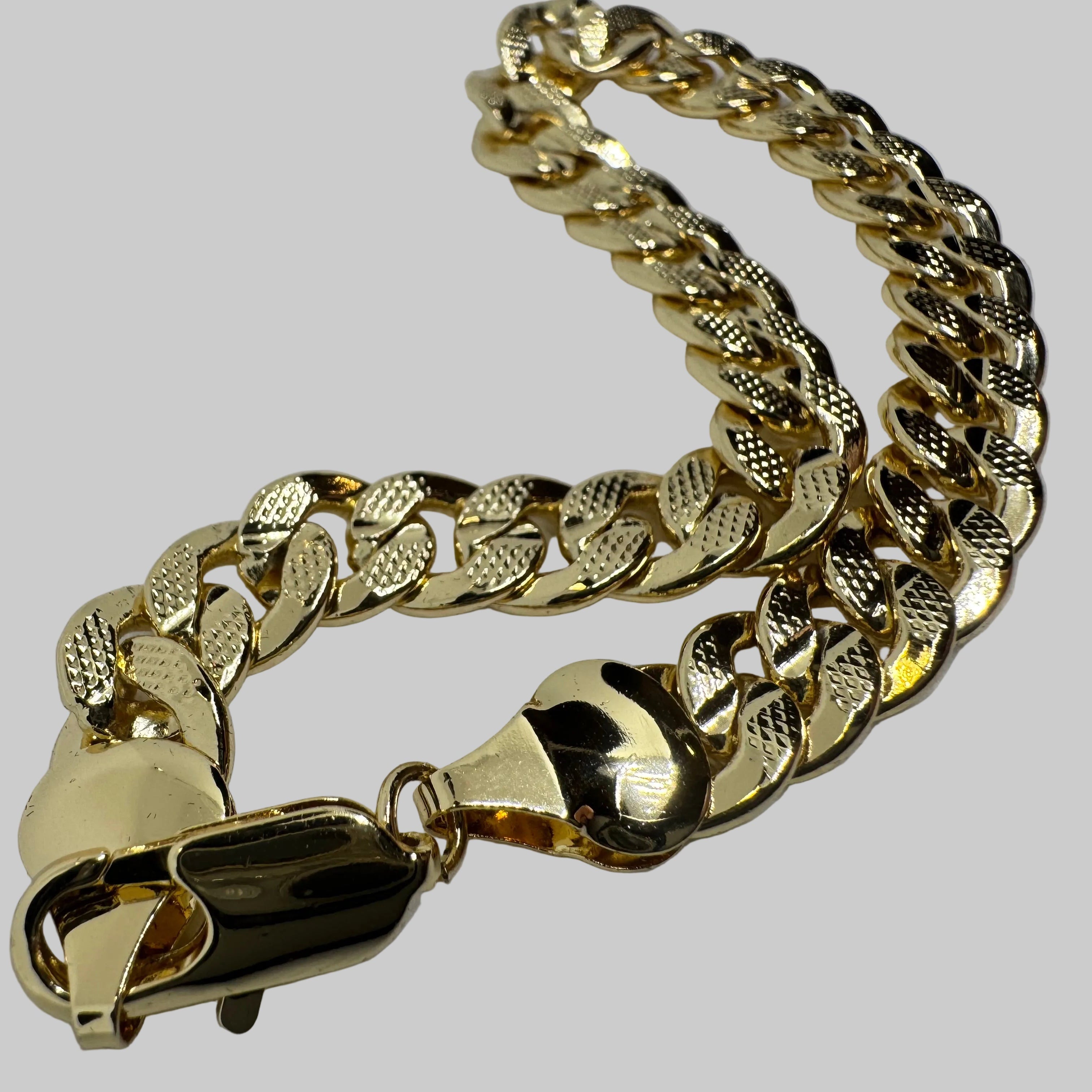 Bracelet Milano Curb Gold-filled 18k