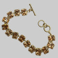 Champagne Block Link Bracelet – 18K Gold Plated