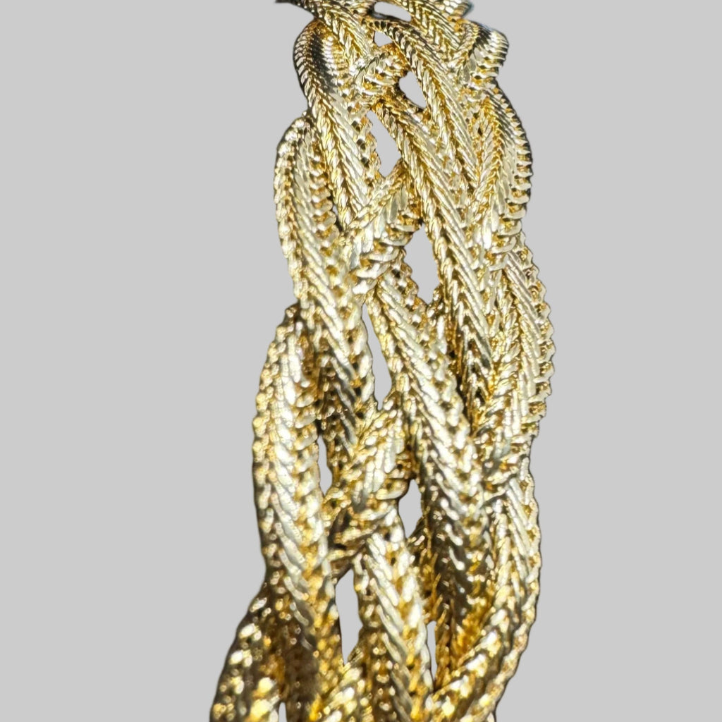 Braided Herringbone Bracelet – Premium 18K Gold-Filled