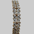 Leaf Marquise CZ Bracelet with Extender – 18K Gold Plated