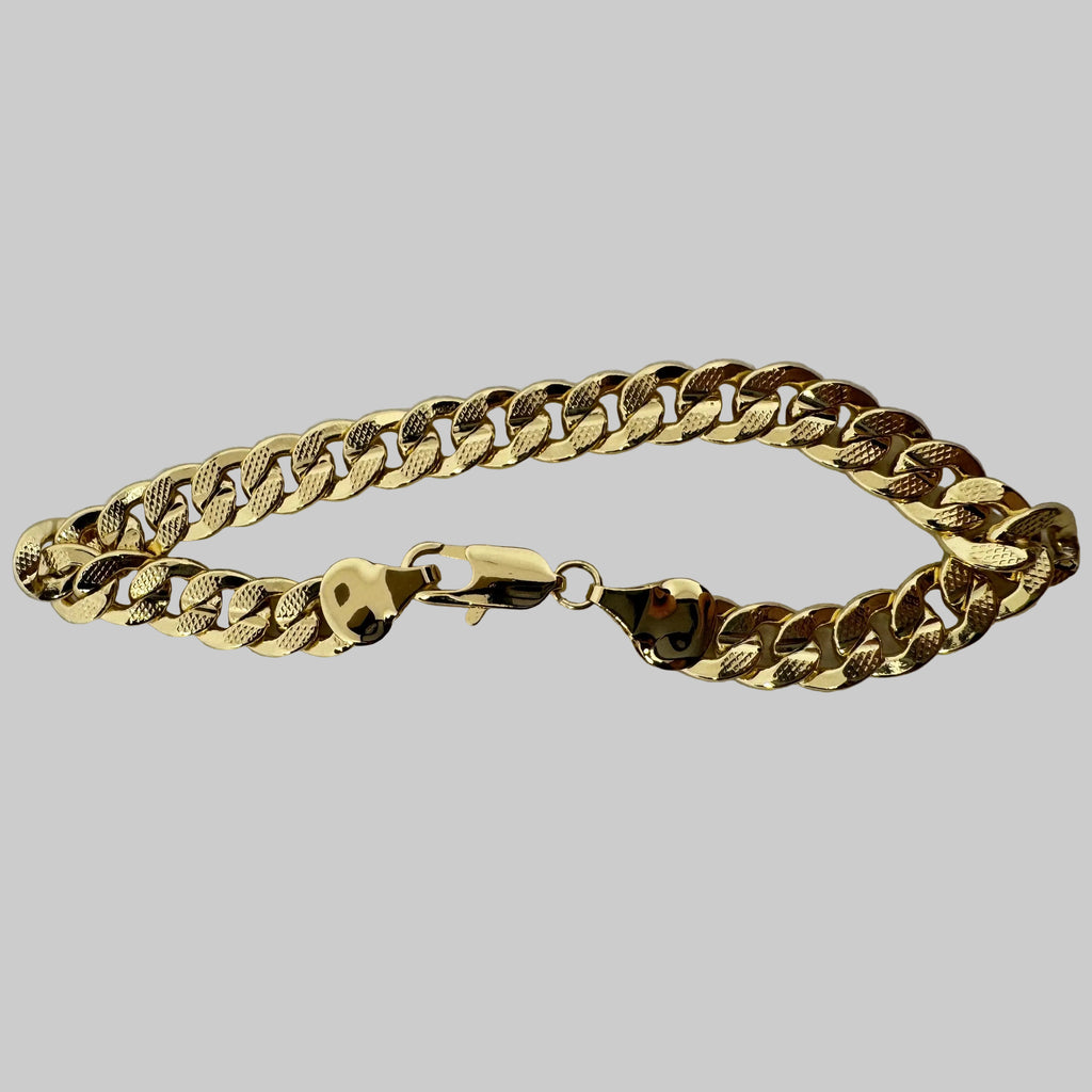 Bracelet Milano Curb Gold-filled 18k