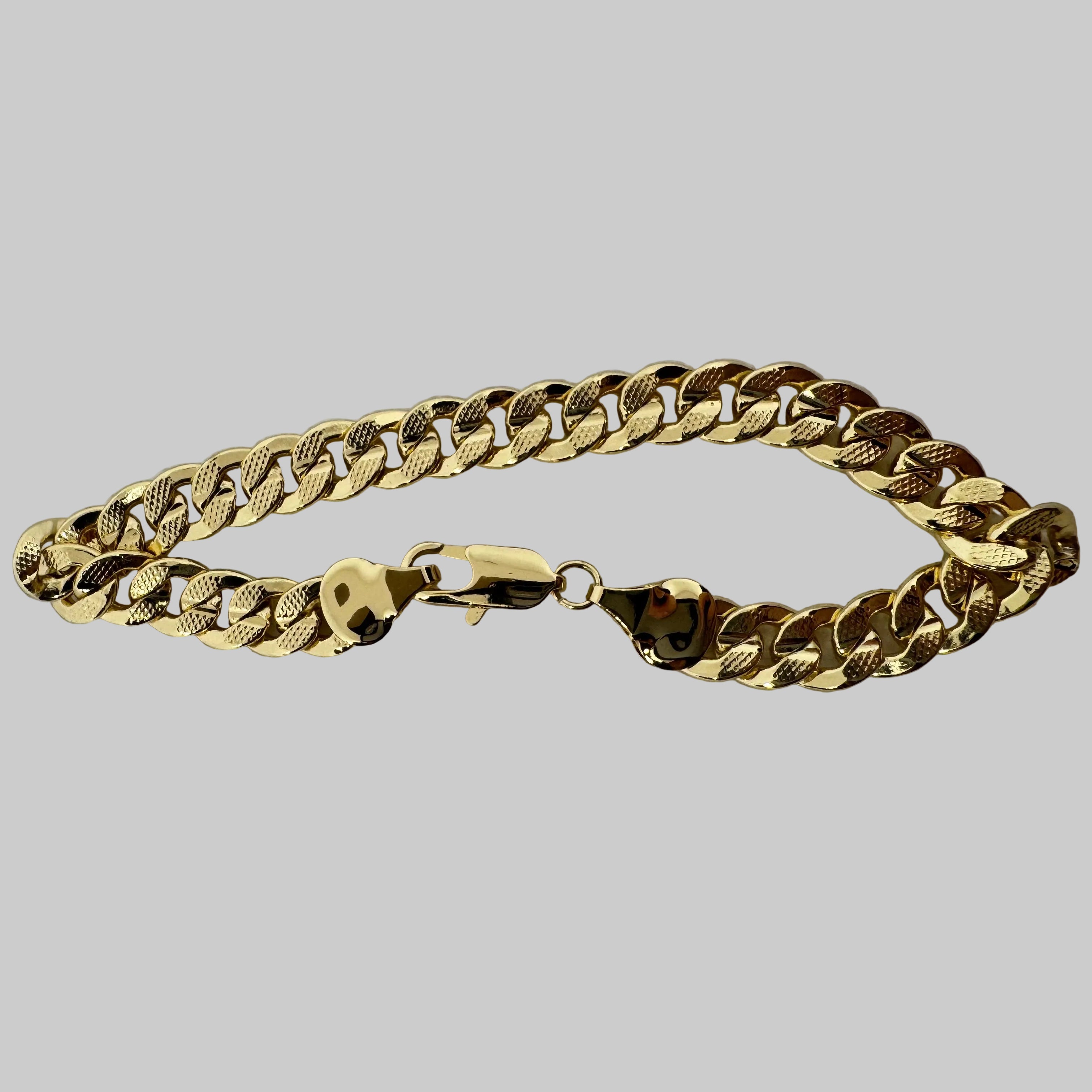 Bracelet Milano Curb Gold-filled 18k